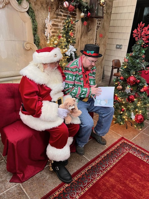 Josh with Santa Claus